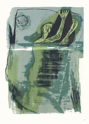 1968 "Moby Dick" Lithograph by Benton Spruance "Epilogue"