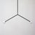 Y Pendant Medium, Black, 26in H, 3 Inch Glass Globes, by Research.Lighting, Modern, Minimal Hanging Light For Sale - Image 4 of 8