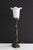 Metal 1930s Art Nouveau Bronze Overlay Lamp For Sale - Image 7 of 12
