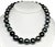 Black Diamond Tahitian Pearl Necklace 14 Karat Gold Certified For Sale - Image 8 of 10