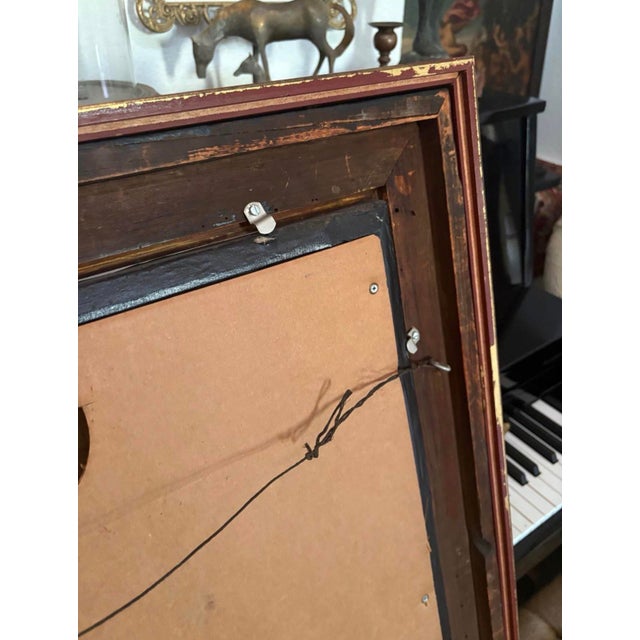 19th Century 19th Century Oil Portrait of a Lady in Antique Giltwood Frame - Unsigned For Sale - Image 5 of 12