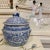 Ceramic 1970s Blue and White Greek Key Chinoiserie Bowl For Sale - Image 7 of 8
