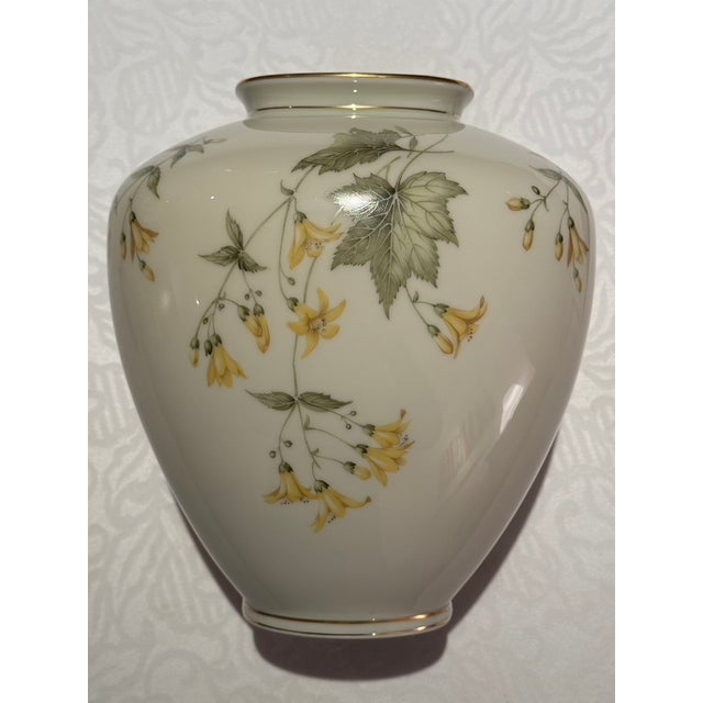 Vintage Mid-Century K&a Krautheim Selb Bavaria Floral Porcelain Ovoid Vase For Sale - Image 4 of 12