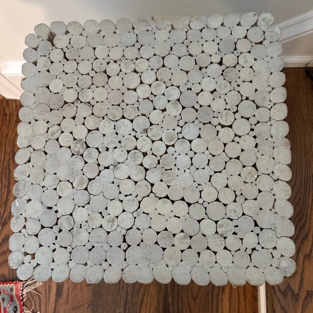 1970s McGuire Style Wheat Side Square Table For Sale In Raleigh - Image 6 of 7