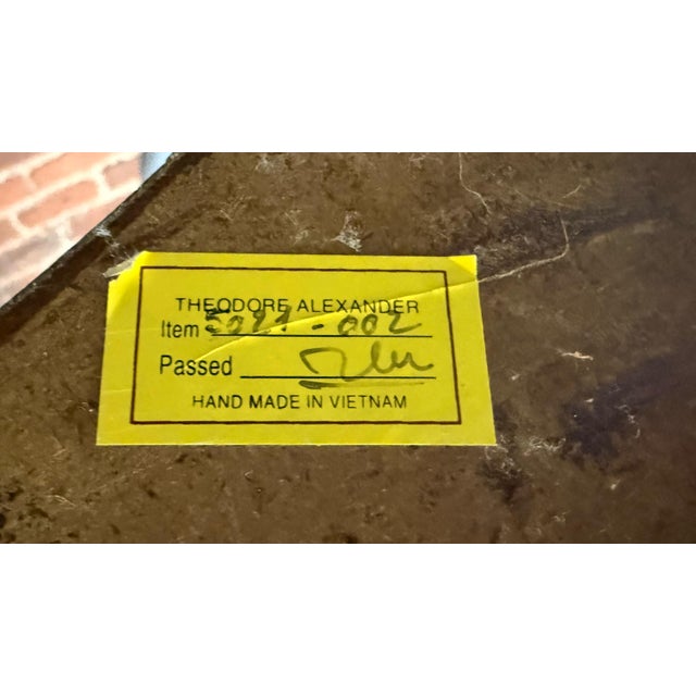 Theodore Alexander Neoclassical Lion Monopodia Game Table With Granite Top & Pull-Out Trays For Sale - Image 13 of 13