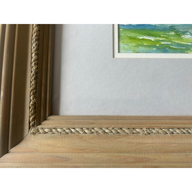 A beautiful original signed watercolor by New England artist Paul Nolan depicting a tranquil coastal harbor scene. The...
