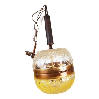 Vintage Crystal Pendant, 1950s For Sale