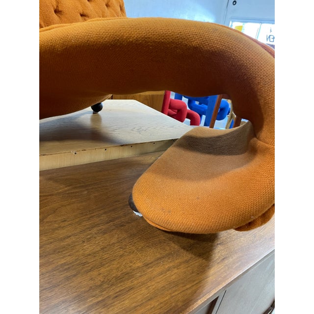 Orange Verner Panton 123 Model G Danish Modern Lounge Chair For Sale - Image 8 of 10