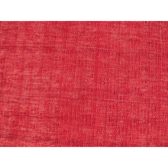 Vintage Turkish Tribal Red Kilim Rug-6’x8’11" For Sale - Image 9 of 12
