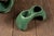 Mid 20th Century Mid 20th Century Mid Century Modern Green Ceramic Teardrop Table Lamp For Sale - Image 5 of 9