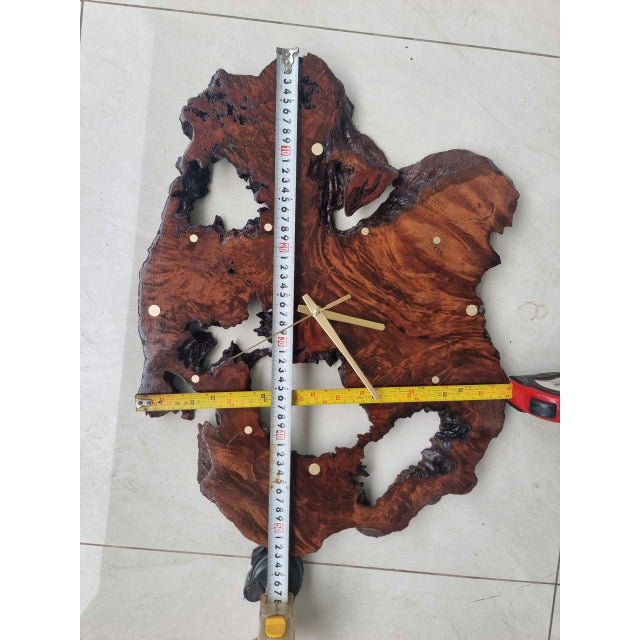 One-of-a-Kind Handcrafted Driftwood Wall Clock – Functional Natural Wood Wall Sculpture For Sale - Image 13 of 17