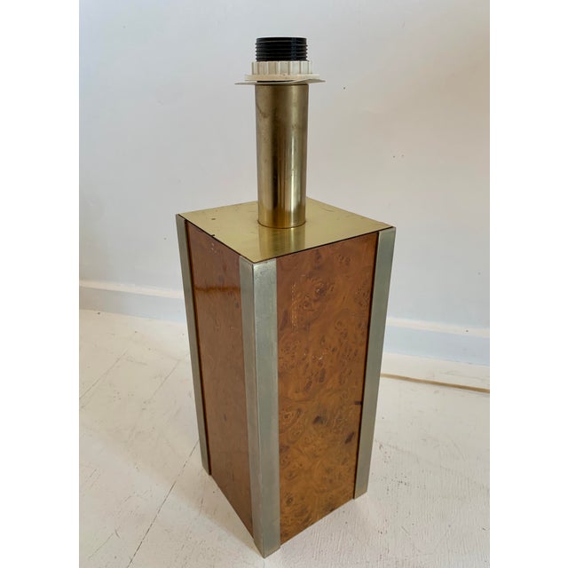 Art Deco 1970s Tommaso Barbi Brass Table Lamp, Italy For Sale - Image 3 of 6
