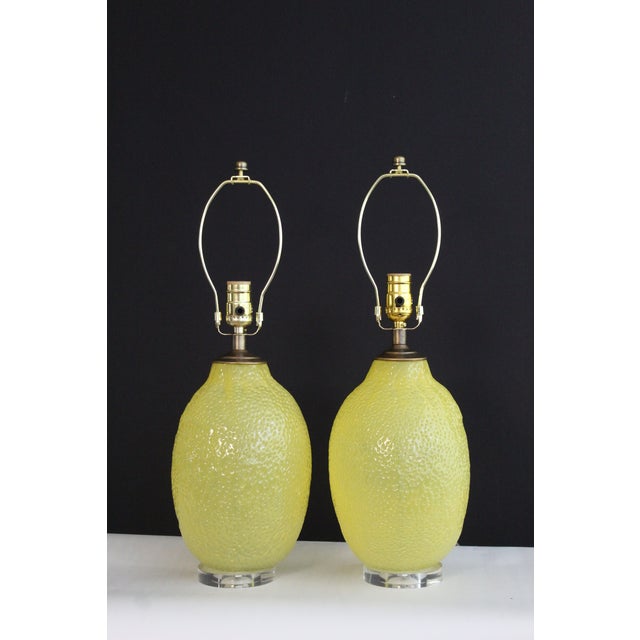 Mid 20th Century Laurel Style Citrus Lamps - a Pair For Sale - Image 12 of 13