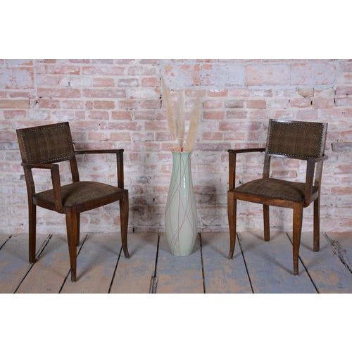 French Art Deco Chairs in Beech by Jules Leleu, 1930s, Set of 2 For Sale - Image 14 of 15