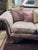 Duncan Phyfe Style Carved Sofa With Claw Feet and Rose Floral Damask For Sale In Charlotte - Image 6 of 6