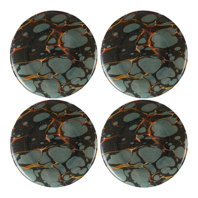 Siren Song Woolf Melamine Dinner Plates- Set of 4 For Sale
