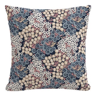 20" Decorative Pillow in Navy Blush Loiret For Sale