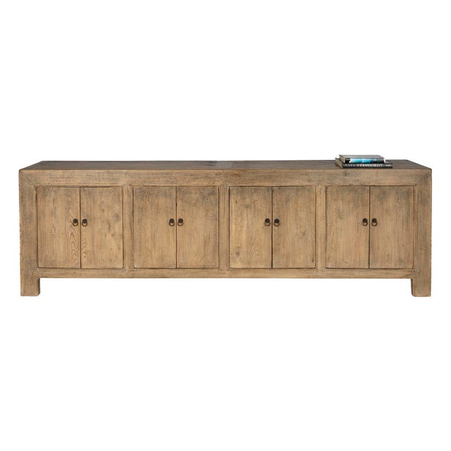 Late 20th Century Eight Door Server in Reclaimed Elm For Sale - Image 4 of 9