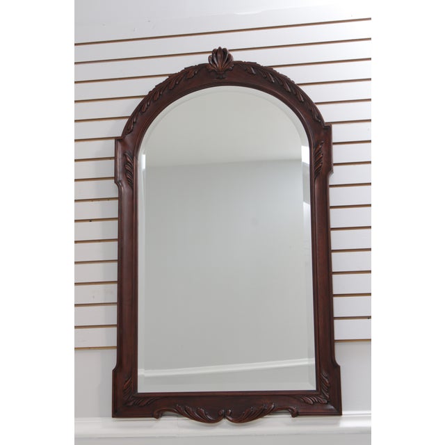 Age: C.2004 Details: Finish no.29 Mahogany Beveled Glass Fine Carved Details High Quality Construction Traditional Style...