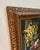Late 20th Century Floral Still Life Oil Painting on Canvas, Gold Ornate Frame For Sale - Image 13 of 15