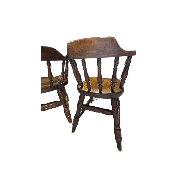 Mid-Century Richardson Brothers Solid Wood Dining Chairs - Mixed Set of 4 (2 Armchairs, 2 Side Chairs) For Sale - Image 6 of 12