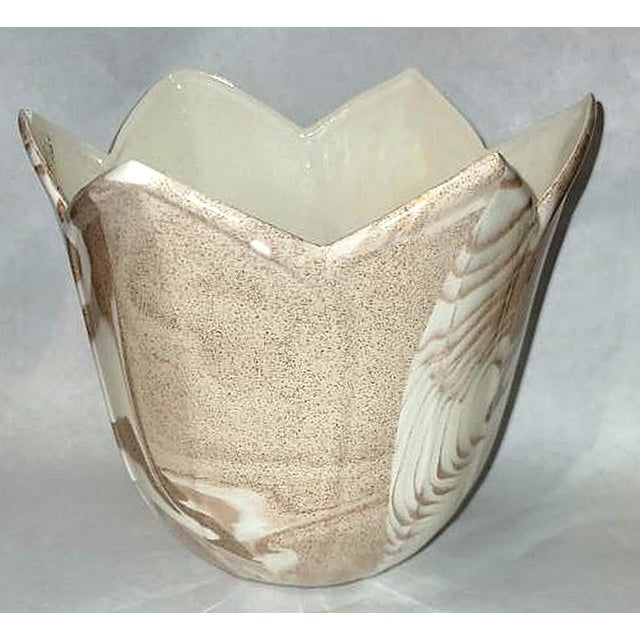 Arts & Crafts 1980s Mt St Helens Ash Urn Planter Bowl For Sale - Image 3 of 7