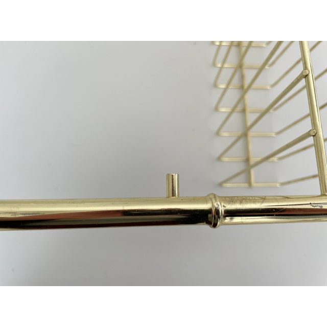 Mid 20th Century Hollywood Regency Faux Bamboo Brass Breakfast in Bed Lap Tray For Sale - Image 9 of 12