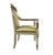 Vintage Late 20th French Empire Style Giltwood Armchairs With Striped Fabric For Sale In New York - Image 6 of 11