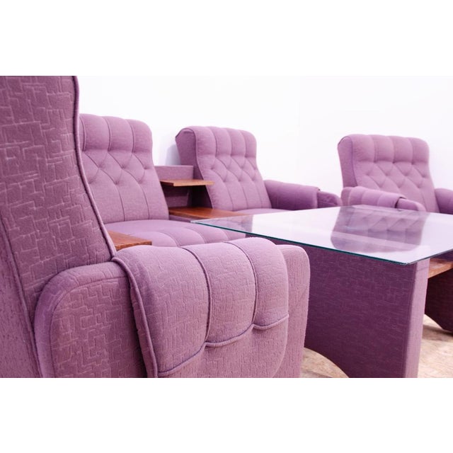 Living Room Set, Former Czechoslovakia, 1980s, Set of 4 For Sale - Image 9 of 18