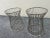 Knoll Metal Cage Side Tables White Frosted Glass Tops For Sale - Image 4 of 10