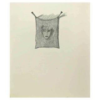 After Jean Paul Sauget, Portrait, 1921, Woodcut For Sale