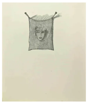 After Jean Paul Sauget, Portrait, 1921, Woodcut