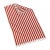 Cannes Striped Beach Towel with Fringe, Orange/White For Sale