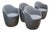 Hlynur Atlason for Design Within Reach Lína Swivel Dining Chairs, Set of Four For Sale