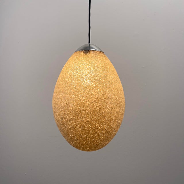 Drop-Shaped Pendant Lamp in Plastic Granules, Germany, 1970s For Sale - Image 9 of 9