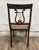 Brown Vintage Regency Duncan Phyfe Style Harp Back Lyre Back Needlepoint Dining Chair For Sale - Image 8 of 9