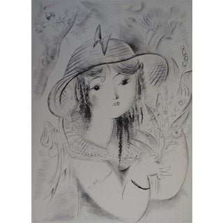 Mily Possoz, Jeune fille au muguet, Etching For Sale