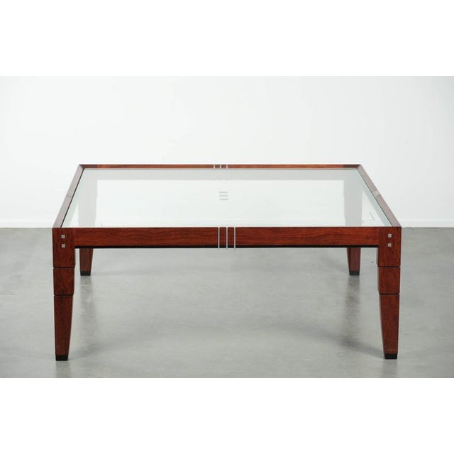 We are offering this beautiful and unique square Art Deco coffee table by Schuitema from the Decoforma series, featuring a...