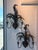 Metal Vintage Pair Palm Tree Frond Leaf Wall Light Sconces Metal Tole Tropical Coastal For Sale - Image 7 of 12