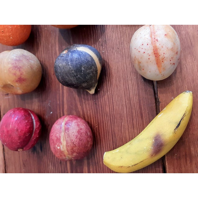Italian Unpolished Stone Fruit 12 Pc For Sale - Image 4 of 12