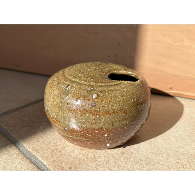 Expressive Studio Ceramic Vase with Glaze Bumps and Cut-Out Opening, Germany, 1970s For Sale - Image 15 of 15