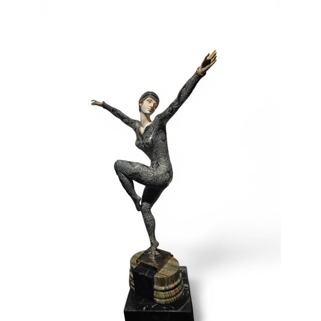Demeter H. Chiparus, Art Deco Figure, 1920, Silvered Bronze For Sale - Image 12 of 17