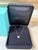 Tiffany & Co. Platinum Soleste Aquamarine & Diamond Necklace 1.00ct 3.88g For Sale - Image 9 of 12