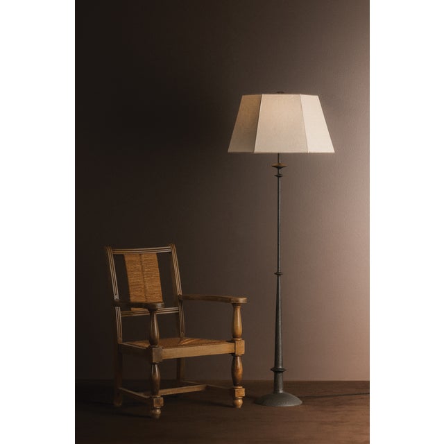 Hudson Valley Lighting Celmins 22 in. 1 Light Floor Lamp in Black Iron Finish For Sale - Image 11 of 11