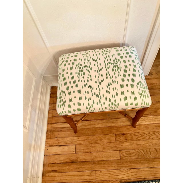 1970s Ethan Allen Faux Bamboo Bench Chairish