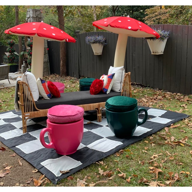 Designed by British furniture maker Holly Palmer, this dark green whimsical yet contemporary stool is great for the...