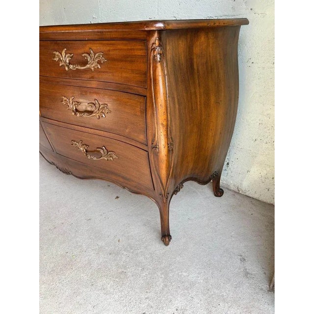 Early 20th Century Vintage French Provincial Louis XV Style Fruitwood Bureau Dresser For Sale - Image 11 of 12