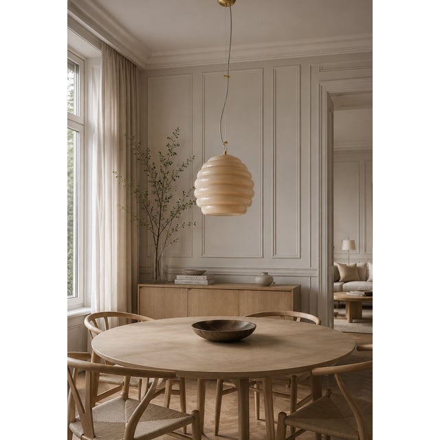 Dune 27 Murano Jacketed Glass Chandelier in Sand-Taupe Color, 2010s For Sale - Image 17 of 18