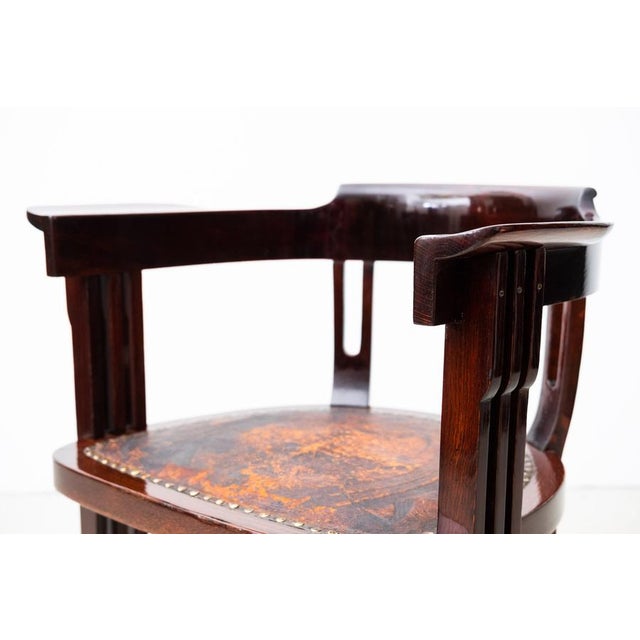 Antique Art Nouveau Armchairs by Anton Pospischil Jr., 1900, Set of 2 For Sale - Image 3 of 18
