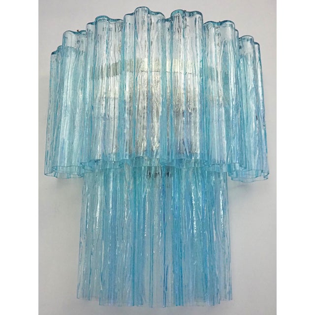 Murano Glass Tube Wall Sconces, 1990, Set of 2 For Sale - Image 12 of 17